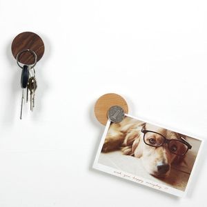 <span class=keywords><strong>Porte</strong></span>-clés pièces de monnaie cartes cintre clé en bois rond bois support mural aimant suspendu <span class=keywords><strong>porte</strong></span>-clés support pour mur - Product Image 4