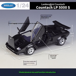 WELLY 1:24 Countach LPI 800-4 Modellino Auto in Metallo Pressofuso per Collezionisti, Regalo, Vendita all'Ingrosso - Product Image 2