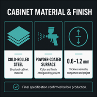 Armoire à casiers intelligente à 36 compartiments avec serrure électronique à reconnaissance faciale pour salle de sport, école, supermarché, stockage