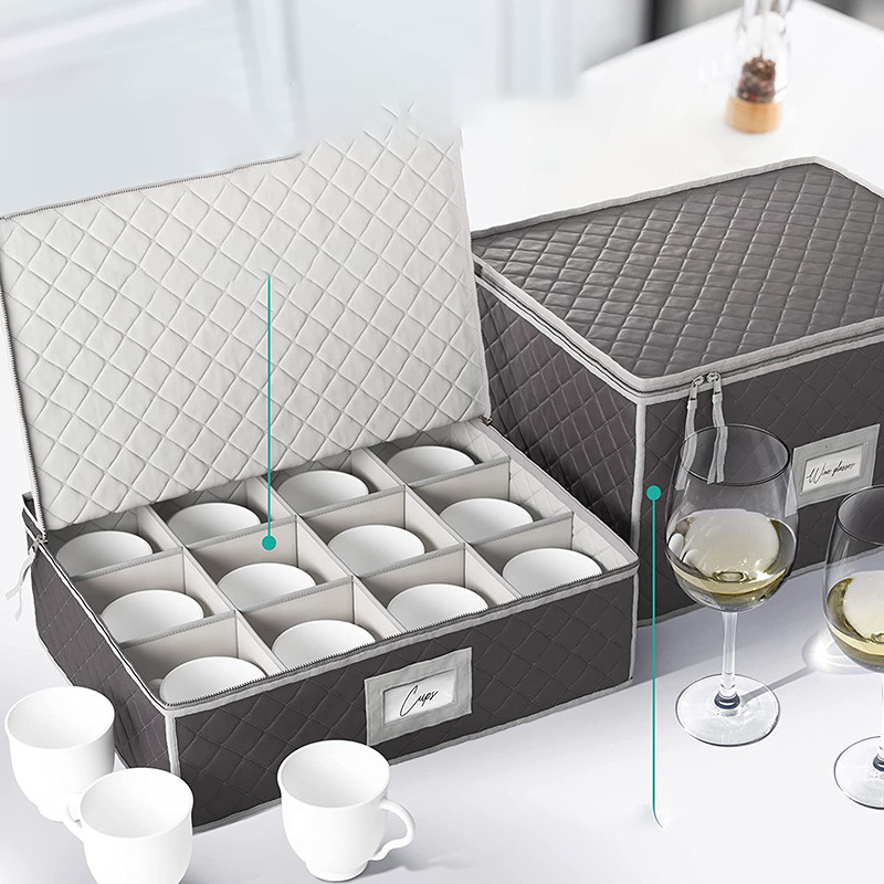 DS2270マグカップ用ワイングラス収納ボックスガラス製品収納容器仕切り