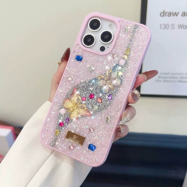 2025 New Phone  Cases Luxury Design Phone case Cover  for Iphone 16 Pro Max 15 Pro Max  Multi Color for Women Glitter  Funda