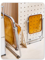 Table basse multifonctionnelle moderne et simple en métal avec plateau transparent en acrylique, pliable, pour le thé et le café, idéale pour l'ameublement de la maison