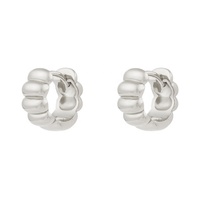 Anting-Anting Huggie Perak 925 Simpai Bayi Chubby Penutupan Engsel Minimal Terlaris Gemnel