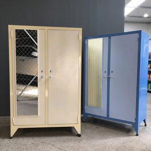 Portable Mini Steel Rectangle <b>Wardrobe</b> with 30-50kg Load Capacity Standing Type Multi-color for Clothes - Product Image 2