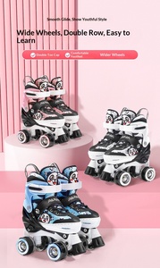 [Soldes Exceptionnelles] Patins à roulettes lumineux style panda à double rangée en PP et polyuréthane pour enfants débutants - Commerce transfrontalier - Product Image 6