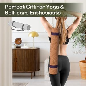 Tapete de Yoga de Corcho Natural de Alta Calidad, Ecológico, con Logotipo Personalizado, Tapete de Yoga de Corcho y Caucho de 6mm de Grosor, Tapete de Yoga TPE - Product Image 5