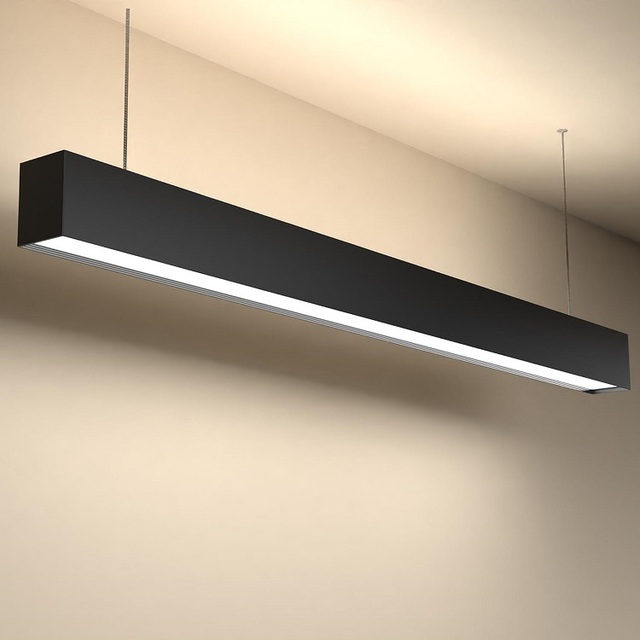 Indoor Commercial Lighting Fixture Aluminum Profile Wall Mounted up Down Hanging Led Linear Light for Home Hotel Bedroom