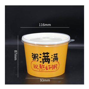 Gobelets alimentaires jetables en papier kraft 8oz 16oz, personnalisables, pour emporter, pour crème glacée, salade, soupe, boîte d'emballage, récipient à soupe personnalisé - Product Image 5