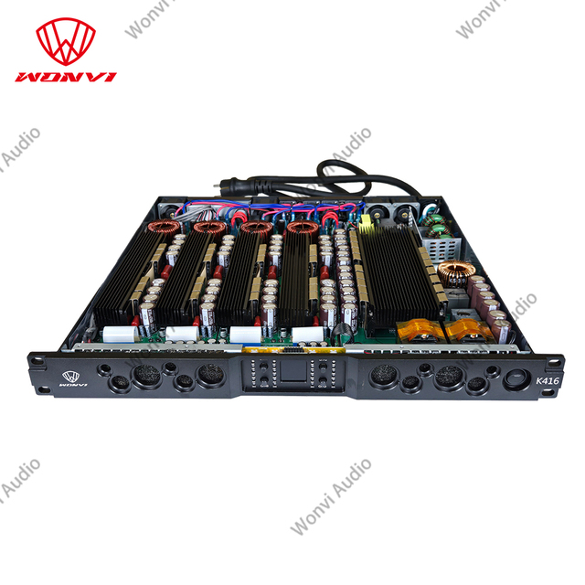 K416 Sound Equipment/amplifiers/speaker1600W Amplifiers 4 Channel Sound System Audio Speaker pa Power Amplifier