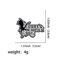 Broches en émail Fée et Dragon, épingles de revers pour femmes et hommes, badges pour sacs à dos, accessoires de costume, bijoux fantaisie, cadeaux