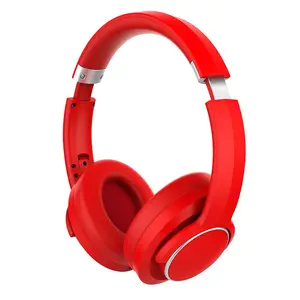 Over Ear หูฟังบลูทูธหูฟังแบบพับได้,หูฟังบลูทูธ Ecouteur Sans Fil Active Noise Canceling พร้อมไมโครโฟนสำหรับโทรศัพท์