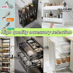 خزائن مطبخ مخصصة + + حوض كومبو-خشبي مدرج - Product Image 4