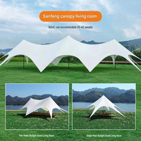 Toldo de camping Cloud Top Three Peaks Butterfly Canopy, grande, de doble pico, impermeable, con protección solar UPF50+, para acampar al aire libre.
