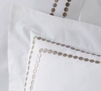 Taie d'oreiller 100% coton biologique couverture broderie lit hôtel taie d'oreiller