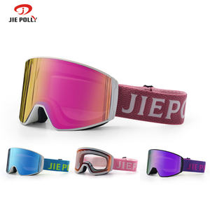 प्रभाव प्रतिरोधी स्की गोगल्स समायोज्य लोचदार बैंड शीतकालीन खेल गोगल्स सांस लेने योग्य विंडप्रूफ और एंटी-कोहरा - Product Image 4