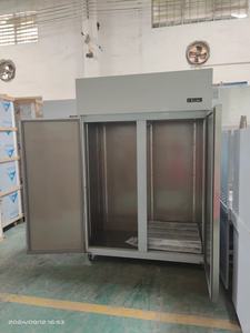 Congelador vertical comercial 1300L <span class=keywords><strong>Refrigerador</strong></span> de alcance de acero inoxidable de dos puertas con enfriador de aire de temperatura única - Product Image 4