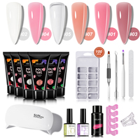 Ensemble de vernis à ongles gel UV professionnel avec outils d'amélioration Kit de vernis à ongles certifié halal de marque propre
