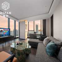 Solution complète tout-en-un pour mobilier de chambre d'hôtel commercial moderne de luxe 5 étoiles personnalisé