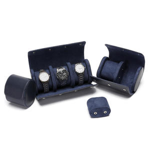 Kotak Roll jam tangan Vintage mewah, kotak hadiah jam tangan mewah model baru, kotak gelang 1 <span class=keywords><strong>2</strong></span> <span class=keywords><strong>3</strong></span> Slot ramah lingkungan untuk pria - Product Image 5