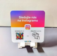 Gran oferta NFC Google Family Bucket Stand Review Display Card para redes sociales 13,56 MHz interfaz de comunicación RFID de frecuencia