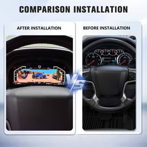 Autoradio Android avec écran tactile de 15,6 pouces pour <span class=keywords><strong>Chevrolet</strong></span> <span class=keywords><strong>Silverado</strong></span> GMC SIERRA <span class=keywords><strong>2014</strong></span>-2018, CarPlay sans fil, navigation GPS, tableau de bord numérique de voiture - Product Image 4