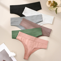 Tangas sin Costuras de Alta Calidad en Tallas Grandes, Color Liso para Uso Diario, Venta al por Mayor en TikTok