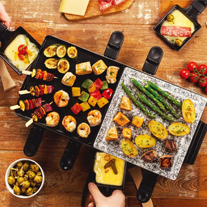 Grill électrique Teppanyaki pour 8 personnes, barbecue intérieur/extérieur avec plaque amovible, <span class=keywords><strong>raclette</strong></span> et grill à fromage, usage domestique - Product Image 6