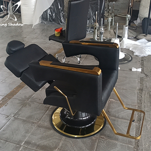 Silla de Barbero Reclinable de Hierro Resistente en Oferta, Bomba Hidráulica, Reposapiés Ajustable, Diseño Moderno <span class=keywords><strong>para</strong></span> Peluquería - Product Image 2