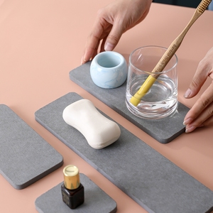 Platillo de planta de tierra de diatomeas de secado rápido que absorbe agua personalizado de alta calidad, Mostrador de cocina, bandeja de diatomita - Product Image 2