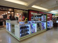 Kiosque de réparation de téléphone portable moderne pour centre commercial, étui et accessoires de magasin de téléphones portables personnalisés