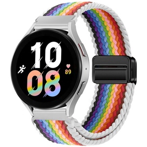 20mm 22mm Band für Samsung Galaxy Watch 4 Nylon Geflochtenes Schlaufen armband für Galaxy Watch 4 Classic 42 46mm für Amazfit Gts <span class=keywords><strong>2</strong></span> - Product Image 3