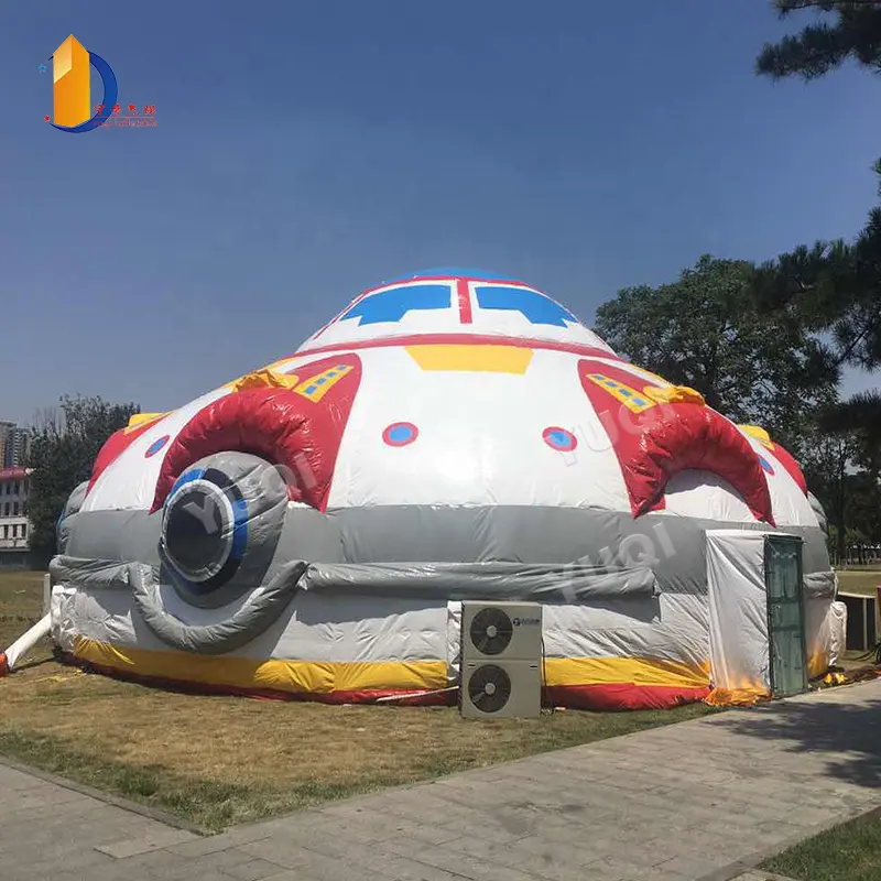 Yuqi Tùy Chỉnh UFO Inflatable Lều Ngoài Trời Hoạt Động Vui Chơi Giải Trí Nhà Inflatable