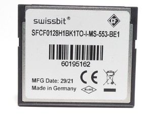 Plc Swissbit Sfcf0128h1bk1to-i-ms-be1 128mb Compact Flash Card <strong>Freedos</strong> for Warranty Product - Product Image 2
