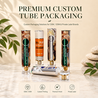 Tube de dentifrice 30 ml format échantillon avec bouchon à vis aluminium-plastique, impression UV, pack d'essai, petit lot, emballage de pâte cosmétique