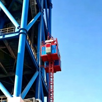 Monte-charge à crémaillère pour matériaux de construction, idéal pour les bâtiments de grande hauteur