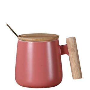 Tazas <span class=keywords><strong>de</strong></span> Cerámica Personalizadas al por Mayor con Asas <span class=keywords><strong>de</strong></span> Madera, Estilo Literario y Retro, Ideales como Regalos Navideños para Amigos - Product Image 1