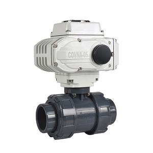 วาล์วบอลมอเตอร์ไฟฟ้า COVNA UPVC แบบสองทาง ข้อต่อแบบ Double Union Socket ชนิดปรับระดับได้ 4-20mA วาล์วบอลไฟฟ้า PVC ขนาด 1/2 นิ้ว - Product Image 3