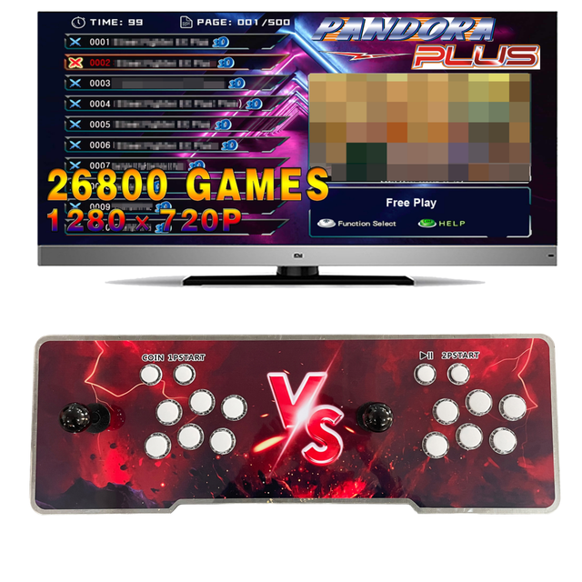 Wholesale Pandora E-Sports Arcade Joystick Game Console 6688-in-1 Street Fighter Metal Jamma Box English Coin for 6+ Years
