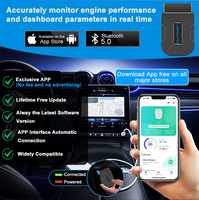 LB03 Read Freeze Frames Lire Batterie Données voiture scanner obdii original bluetooth 5.0 elm327 obd2 25K80 puce scanner automobile