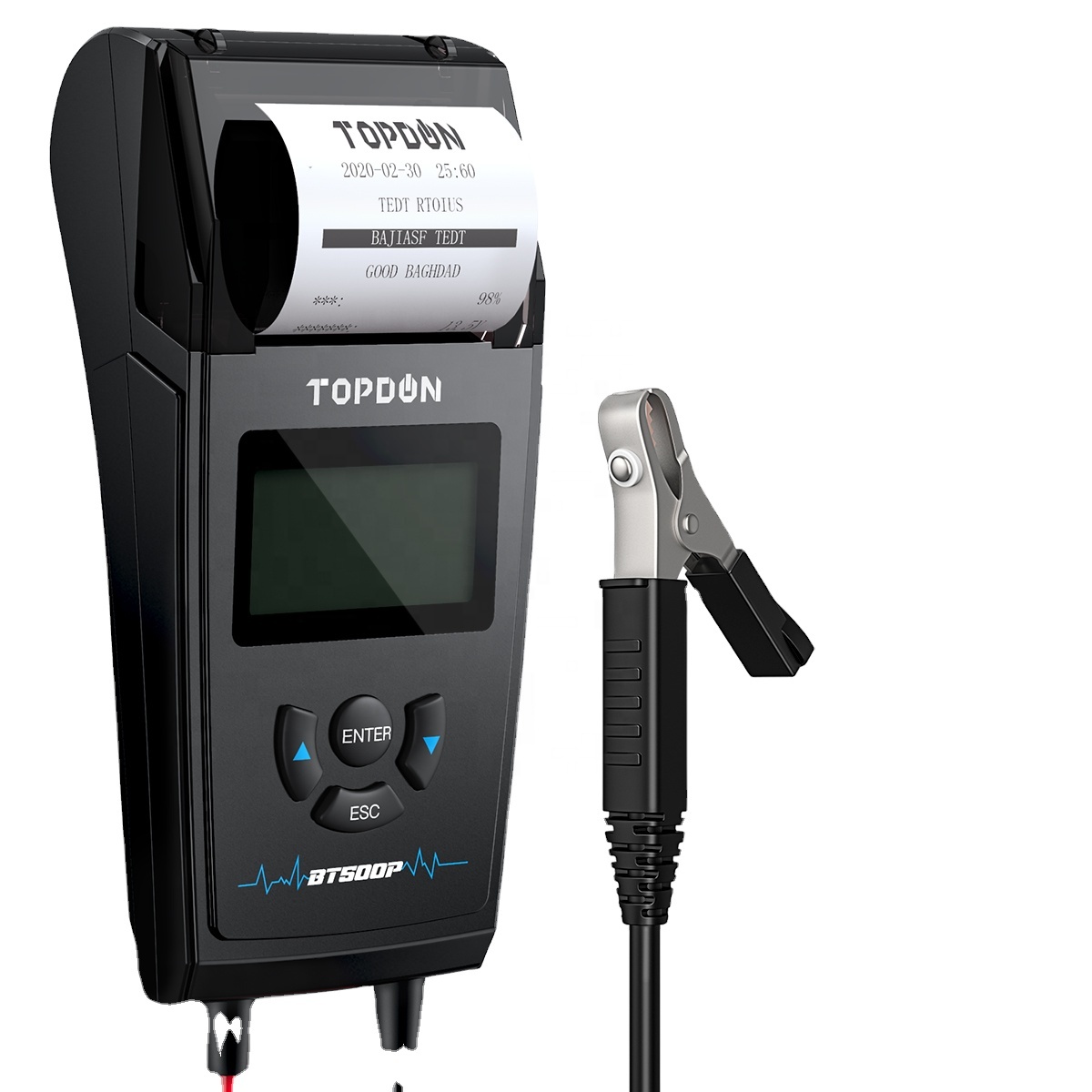 Универсальный супер емкость topdon bt500p 12v 24v Автомобильный анализатор литий автомобиль машина аккумулятор тестер с принтером