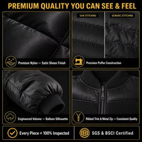 Blouson Bomber Streetwear Surdimensionné Personnalisé en Nylon Noir MA-1 pour Hommes – Fabricant OEM en Gros