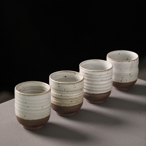 ถ้วยชาญี่ปุ่นวินเทจทำมือสำหรับโรงแรมมีจุดสองสี MSH - Product Image 5