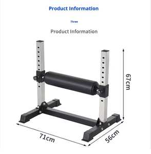 POWERMAN <span class=keywords><strong>FITNESS</strong></span> Support de squat bulgare réglable pour l'entraînement des jambes et des fessiers - Product Image 1