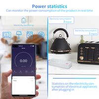 Tuya Multifunktionale UK-Steckdosenleiste Smart USB-Schalter WLAN-Steckdose mit Stromüberwachung