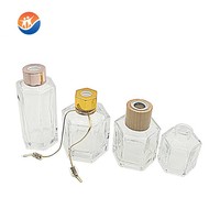 50 ml 120ml couvercle noir spécial hexagone aromathérapie verre diffuseur bouteilles diffuseur de parfum