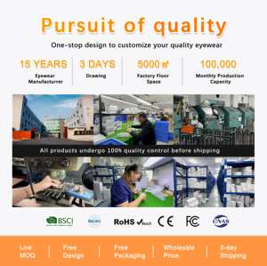 Armazón de Lentes Circular 10518 de Titanio Puro Estilo Vintage, Montura Completa a la Moda Ultraligera Plana y Redonda de Titanio - Product Image 6