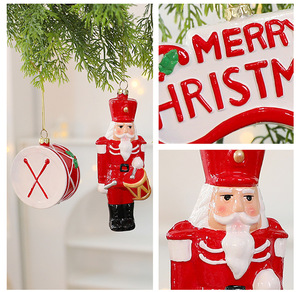 Decorazioni Natalizie in Plastica Ecologica: Palline, Babbo Natale, <span class=keywords><strong>Schiaccianoci</strong></span> per Festività e Vacanze - Product Image 2