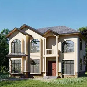 Edificio prefabricado Villa ligera de acero Calibre ligero Marco de acero Hogar con sala de jardín - Product Image 5