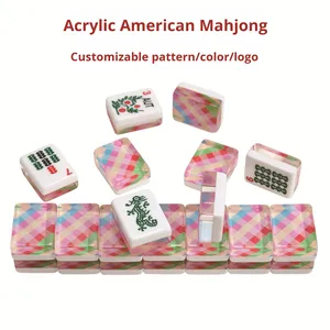 Juego de Mesa Personalizado de Dos Capas de Melamina, Texas Hold'em, Póker, Mahjong, Ajedrez, Estilo Occidental Americano, Diseño Portátil - Product Image 3