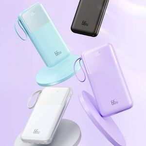 Banco de Energía Portátil con Cable Integrado, Pantalla LED, 10000 mAh, Carga Rápida de 66 W, para Dispositivos Inteligentes - Product Image 2